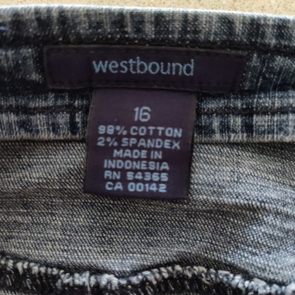 WESTBOUND Fun! Denim Skirt Trumpet Layered Size 16 - Picture 3 of 3